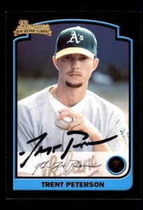 2003 Bowman Draft - Trent Peterson - On Card Autograph