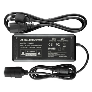 12V 5A AC Adapter For Igloo Iceless Thermoelectric Cooler Charger Power Supply - Picture 1 of 4