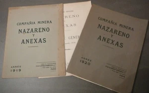 Mexique. Compagnie Minière Or et Argent Nazareno et Anexas. 1919. - Imagen 1 de 1