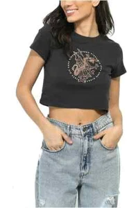 Camiseta corta Vans para mujer de algodón con azufre marrón grande - Imagen 1 de 3
