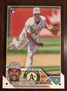 2023 Topps Update Series Black Garrett Acton #57/72 (US192) Athletics RC