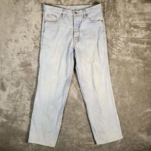 Jean vintage Levi's 501XX para hombre 34X28 azul botón mosca denim pierna recta 501 de colección - Imagen 1 de 14