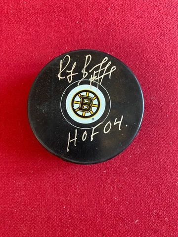 Ray Bourque, "Autographed"(JSA) Bruins Puck (Scarce / Vintage) Cover