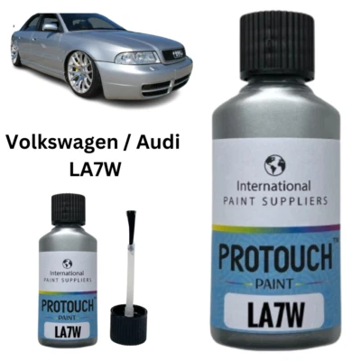 INTERNATIONAL PAINT SUPPLIERS VW Audi LA7W Reflex Plata Volkswagen 30ML PINTURA RETOQUE BOTELLA CON PINCEL