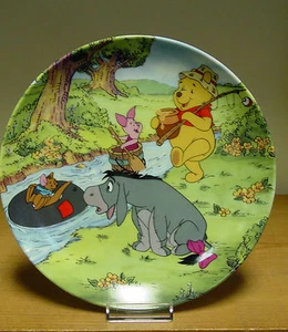 Bradford Exchange Plate - Andare a Pesca - Divertimento in 100 Acri Woods Collezione - Foto 1 di 2