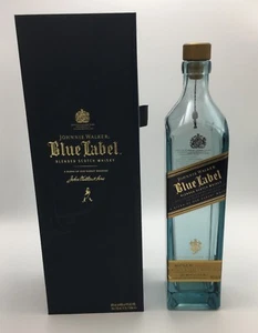 JOHNNIE WALKER BLUE LABEL SCOTCH WHISKEY EMPTY BOTTLE & BOX 750ml - PRISTINE NEW - Picture 1 of 12