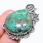 Chrysocolla Gemstone 925 Sterling Silver Jewelry Ring Size 8.5