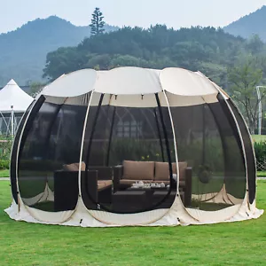 Alvantor Pop Up Screen Tent Camping Tent Canopy Gazebo 10'x10' - Picture 1 of 5