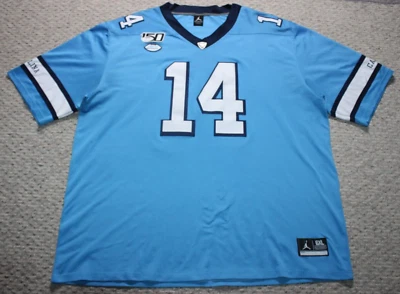 NCAA North Carolina Tar Heels Jefferson Boaz #14 Sewn Jersey Nike 3XL XXXL Blue - Image 1 of 4