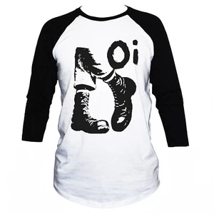 Skinhead Oi! Camiseta Hardcore Punk Rock Unisex Manga 3/4 S-XL - Imagen 1 de 2