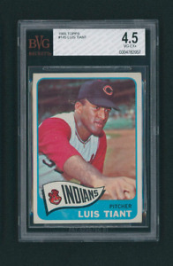 1965 Topps Luis Tiant ROOKIE CARD RC #145 BVG 4.5 VG-EX+ CLEVELAND INDIANS