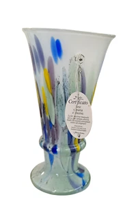 Berendsohn Handgefertigte Glasvase Deko eingearbeiteten Montana Stein Zertifikat - Bild 1 von 11