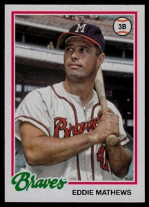 2022 Topps Archives #119 Eddie Mathews Milwaukee Braves - Picture 1 of 2