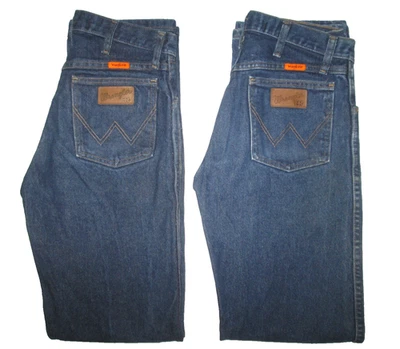 Wrangler FR 13 Original Straight Jeans Men's 28x34 (2 PAIRS) - Image 1 of 4