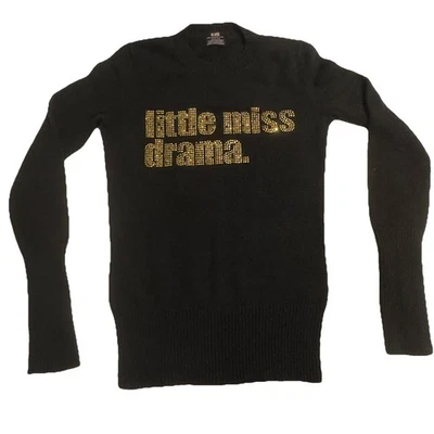 E.VIL ALTER EGO кашемир свитер маленькая мисс драма девочек маленький черное золото Funky - Изображение 1 из 4