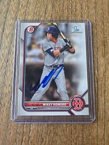 🔥 Mikey Romero Auto 1st Bowman 2022 Draft Boston Red Sox NOT AUTHENTICATED 21D - Bild 1 von 3