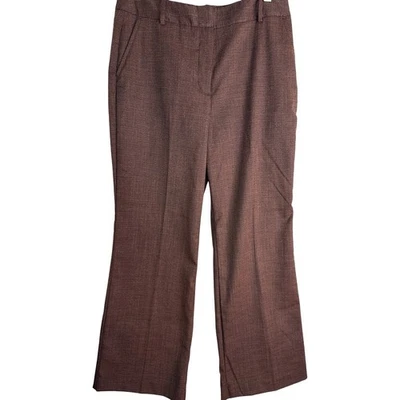 Worthington Industries Size 8P High Rise Trouser Rust/Black Plaid  Wrinkle Free - Image 1 of 4