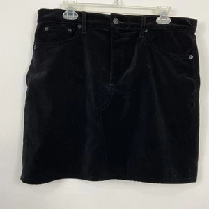 Rag & Bone Black Velvet Dive Mini Skirt Womens Size 30 - Picture 1 of 7