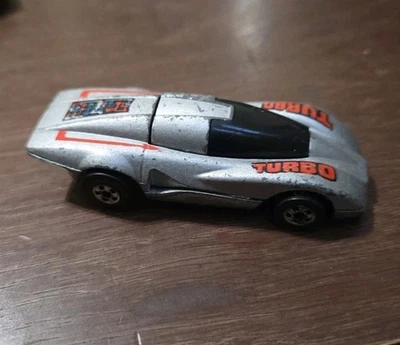 Coche de carreras Hot Wheels Crack Ups Top Bopper 1984 de colección turbo plateado envío gratuito Foto 1 de 4