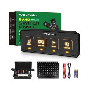 WOLFWILL 4 Gang Wireless Car Switch Panel Controller - Bild 1 von 7