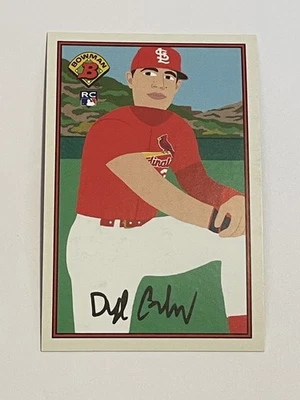 2021 Topps 1989 Bowman x Keith Shore Baseball #7 - Dylan Carlson - Cardinals - Image 1 of 2
