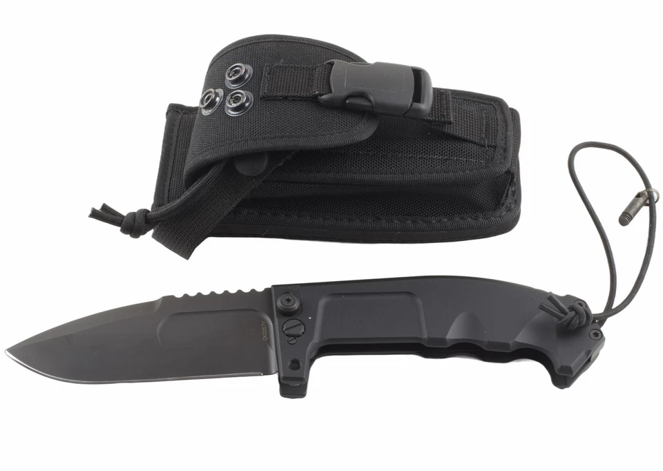 Cuchillo Plegable Extrema Ratio Negro Rao II N690 Hoja Punto Caída DEVOLUCIÓN SIN CAJA Foto 1 de 1