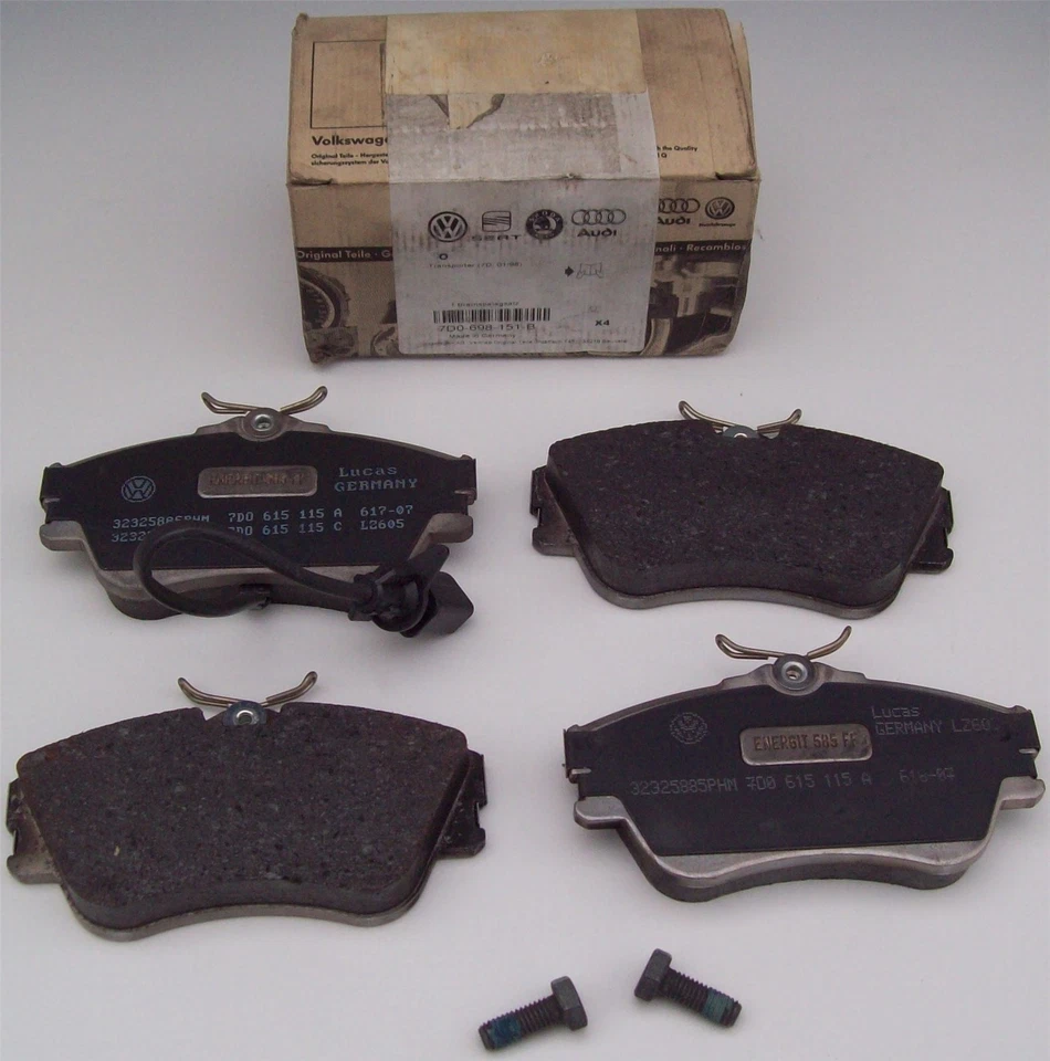 Juego de pastillas de freno delanteras VW Transporter 7D0698151B Foto 1 de 2