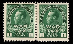 MR1 WAR TAX pair Canada mint - Picture 1 of 2