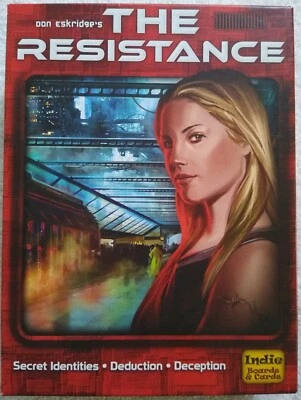 Don Eskridge The Resistance Card & Mini Board Game Indie 2012 Unplayed - Image 1 of 4