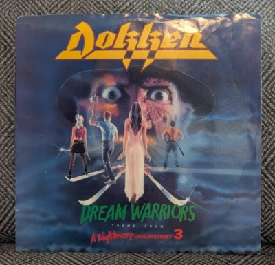 Dokken Dream Warriors 45RPM - 1987 Elektra  A Nightmare On Elm Street 3 w/PS Foto 1 de 4