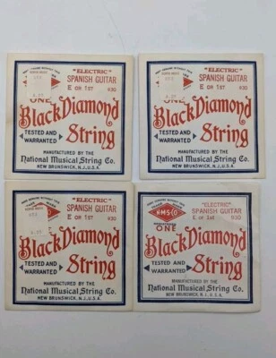 Black Diamond E String 930. Electric Spanish Guitar. National Musical String Co. - Image 1 of 2