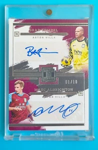 2023-24 Impeccable Aston Villa Friedel Albrighton Dual Patch 1/10 jersey number - Picture 1 of 2
