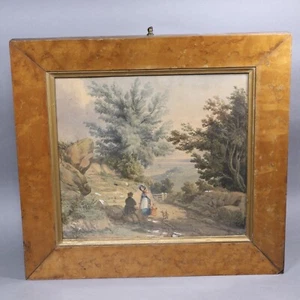Antique Victorian Watercolour Landscape, Nr Puckaster Cove, Isle Of Wight, 1859. - Picture 1 of 9