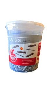 300 TASSELLI IN NYLON FISCHER CON VITE diametro da 5 mm UNIVERSALI 531385 - Foto 1 di 1