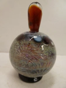 RICHARD CLEMENTS AUSTRALIAN STUDIO ART GLASS SCENT BOTTLE PERFUME STAMPED R - Picture 1 of 14