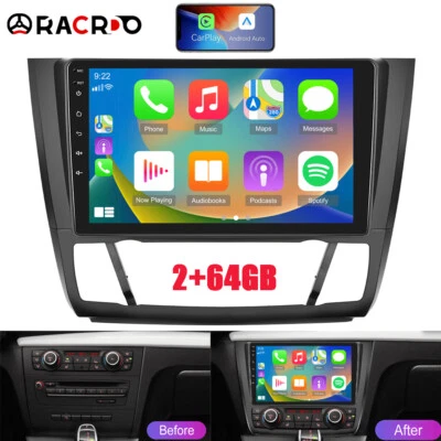 2+64GB Car Stereo Radio For BMW 1 Series E88 E82 E81 E87 Android 13 Carplay GPS - Image 1 of 4