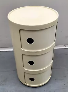 Kartell Circular 3 Tier Componibili by Anna Castelli Made in Italy Original Vtg - Picture 1 of 24