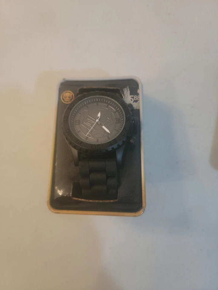 Reloj Hombre Hombre Marvel Black Panther Accutime Cuarzo Tono Oscuro Analógico Foto 1 de 4