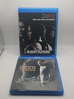 Clint Eastwood Films Million Dollar Man & Gran Tarino Blu-ray DVD Movie Lot Of 2 - Image 1 of 4
