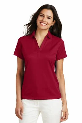 Port Authority Womens Performance Fine Jacquard Polo Shirt L528 - Image 1 of 3