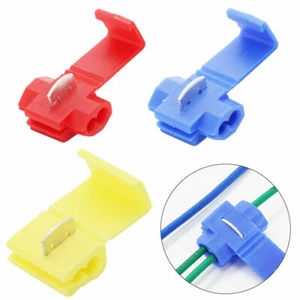 100 Stk KFZ Kabelverbinder Quetschverbinder Abzweigverbinder Stromdiebe Set - Bild 1 von 12