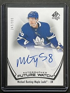 2021-22 Upper Deck SP Authentic Future Watch Auto Michael Bunting /999