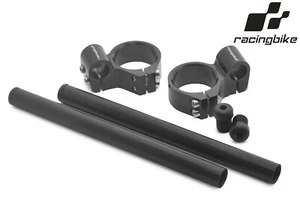RACING BIKE SEMI-HANDLEBARS FOR YAMAHA YZF-R6 2015 BLACK - Picture 1 of 1