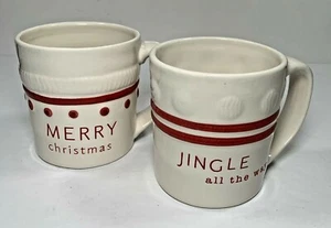 Demdaco 2019 Lift The Spirit Tassen, Jingle All The Way & Merry Christmas - Bild 1 von 7