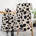 Cartoon Cow Print Coral Velvet Towel Thickened Shower Towel  Home Kitchen