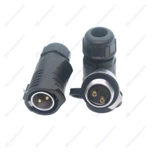 XHP20 2Pin Screw Crimp Waterproof Power connector,Aviation Docking Plug + Socket - Picture 1 of 7