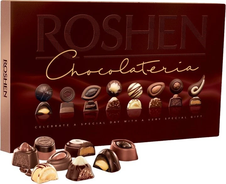 ROSHEN Chocolate Candy Chocolateria Ukraine Gift Sweet Box Truffle Praline 194g - Image 1 of 1