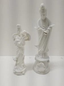 Blanc De Chine 10" Guanyin Figurine Andrea By Sadek Japan - Picture 1 of 8