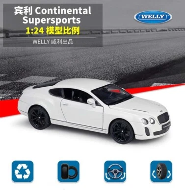 1:24 Bentley Continental Supersports GT cupé aleación modelo de coche de lujo metal fundido a presión Foto 1 de 4