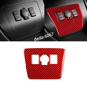Red Carbon Fiber Power Output Button Panel Cover For Toyot@ Prius 2012-15 A-type - Picture 1 of 10